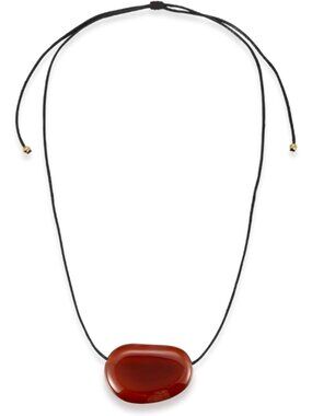 Chunky Gold & Silver Long Pendant Necklace for Women, Minimalist Adjustable